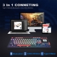 Skyloong 3-in-1 Mode GK87 Pro Mechanical Switch Gaming Keyboard USB Wired / 2.4G Wireless / Bluetooth
